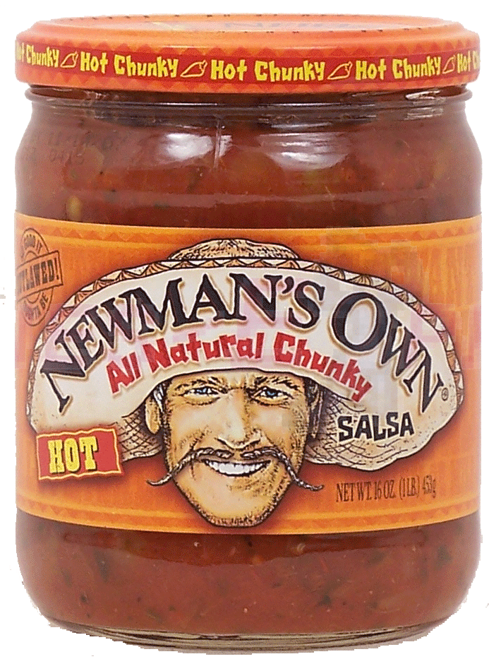 Newman's Own Salsa hot all natural chunky Full-Size Picture